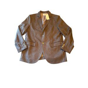 NWT Con.Struct Silvadur Slim Fit Knit Stretch Blazer XL Black Polyester Spandex‎